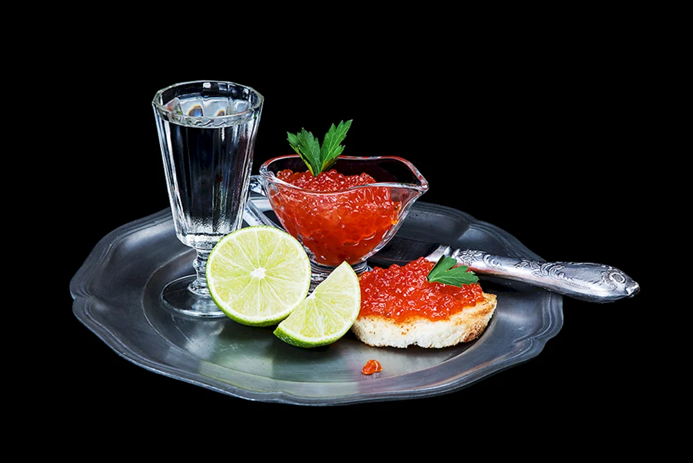 Wodka und Kaviar