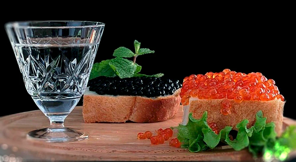 Wodotschka mit Kaviar