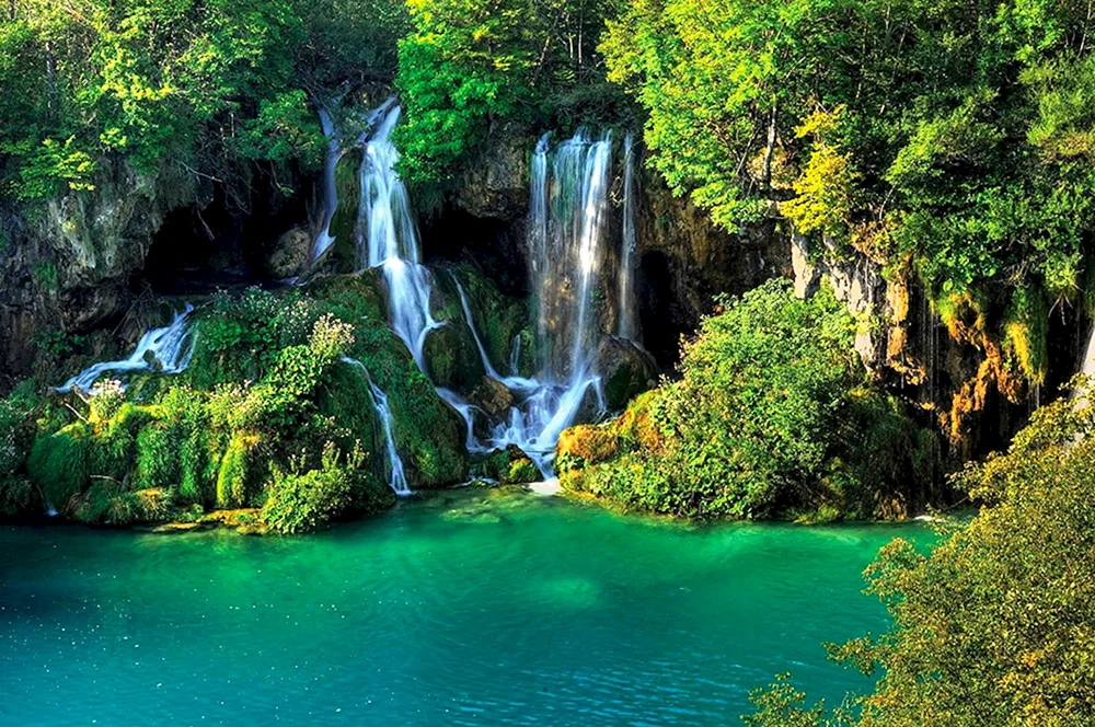 Erawan Wasserfall Thailand