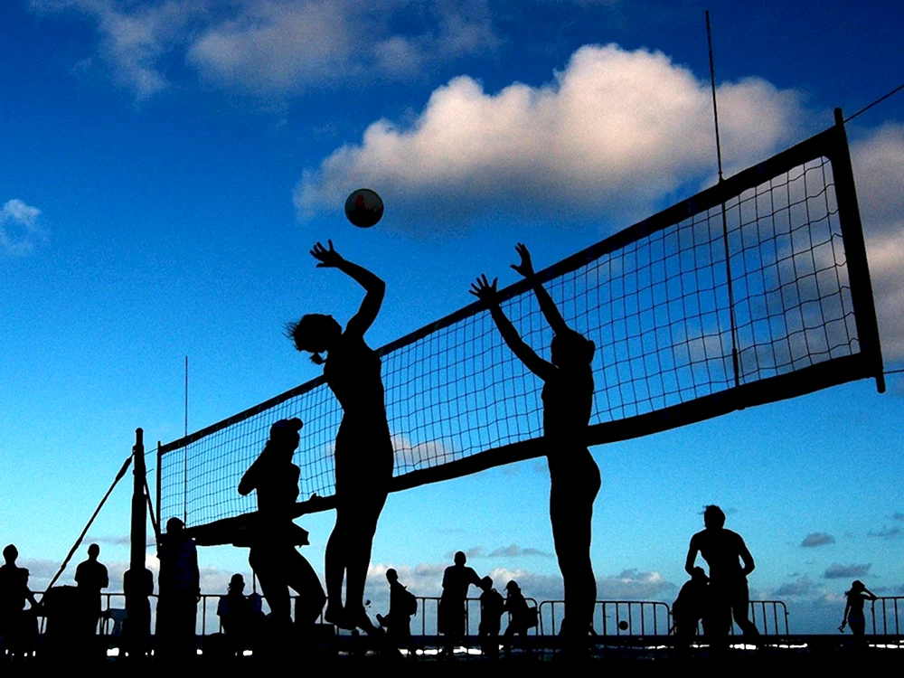 Volleyballsilhouette