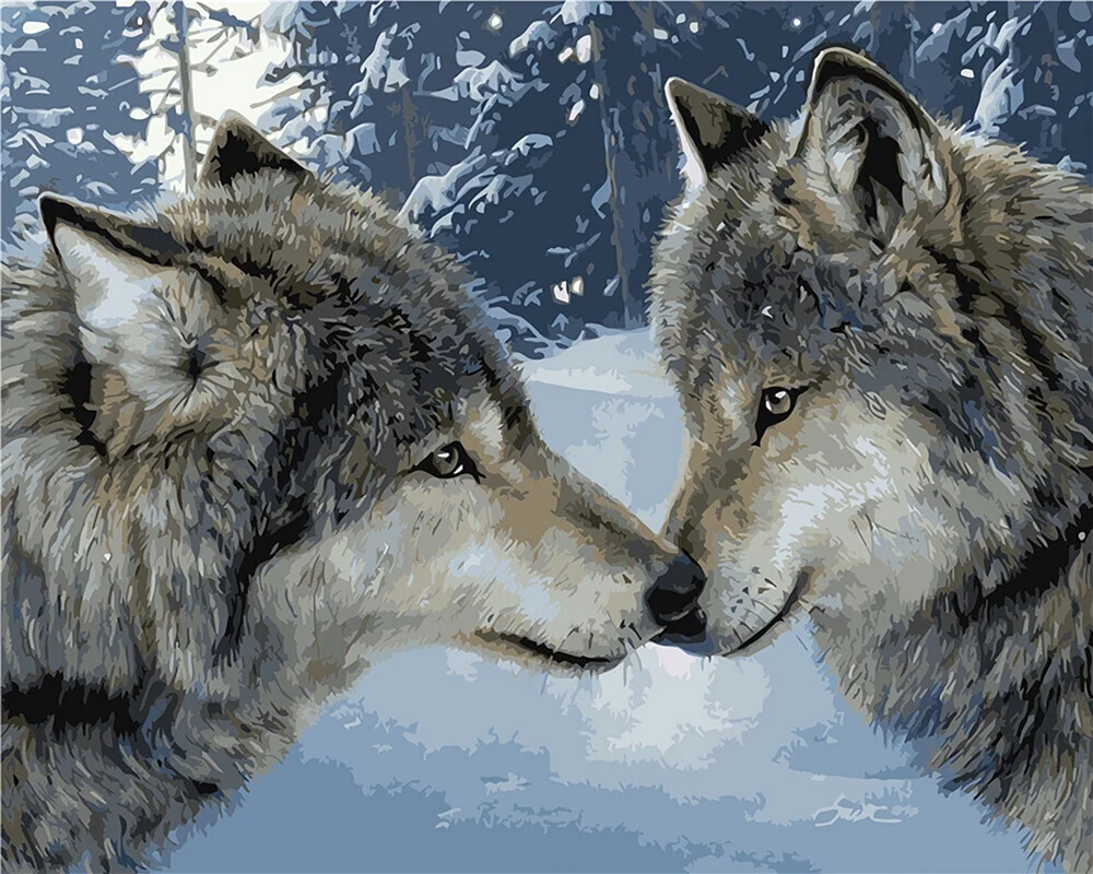 Schöner Wolf