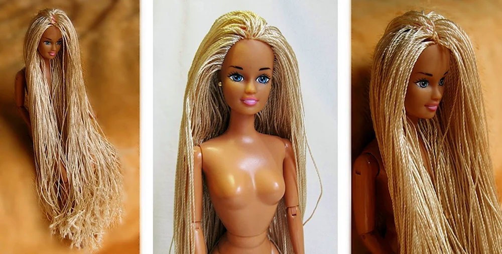 Haar für Barbie aus Kanekalon