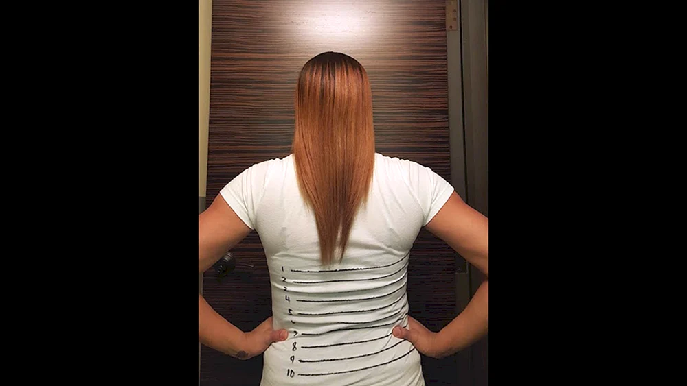 Haar bis zur Taille