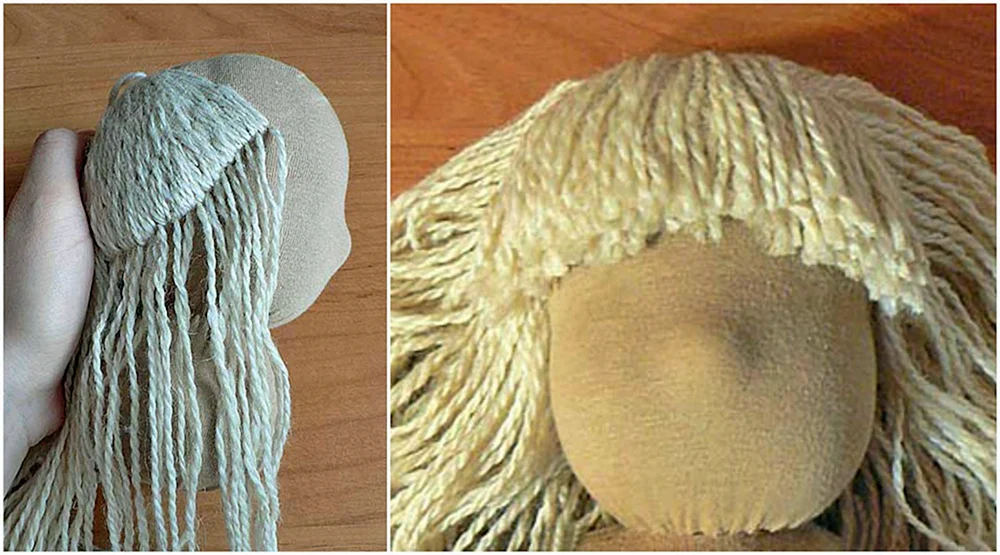Haar für Textilpuppen