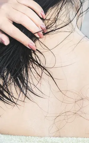 Frauenhaar von hinten