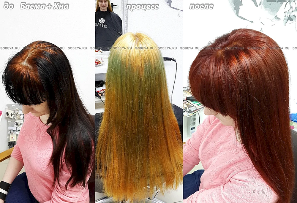 Haar färben nach Henna