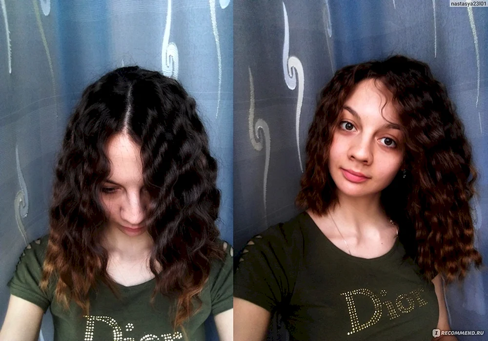 Gelocktes Haar