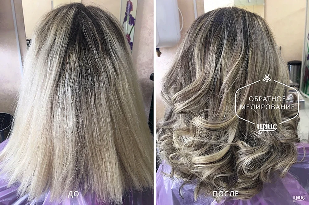 Haar nach Balayage