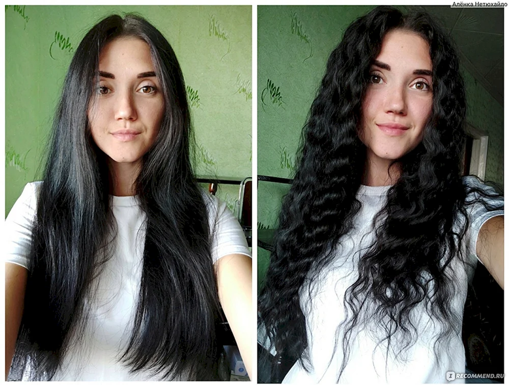 Lockiges Haar