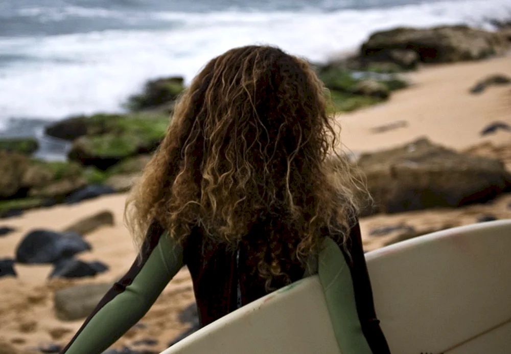 Surfer-Haar Mädchen