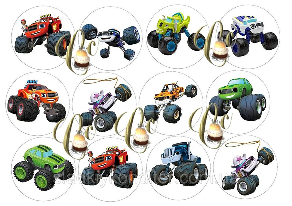 Monster Truck. Marvel Cars Flash