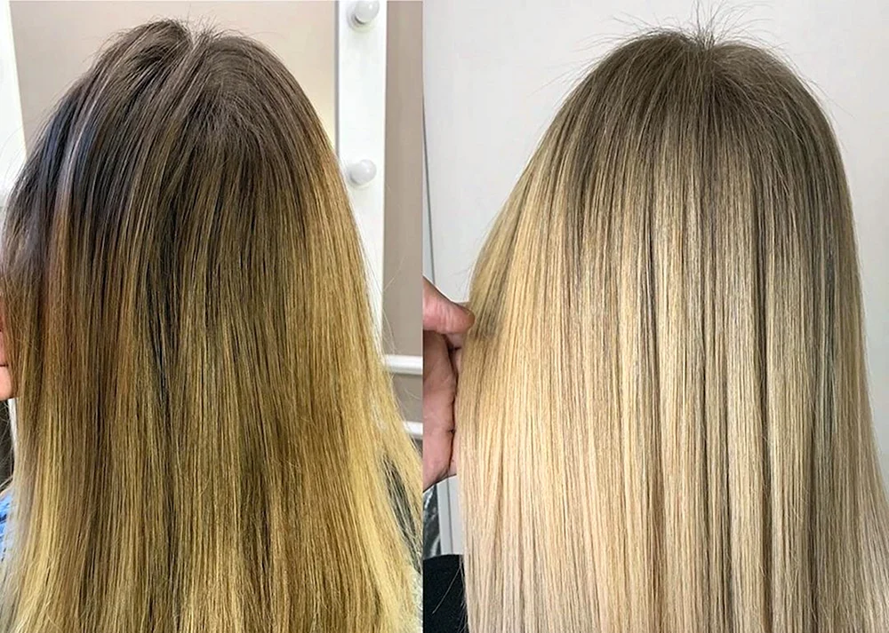 Ausgebranntes Haar