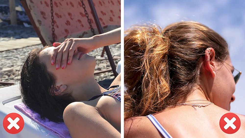 Sonnenverbranntes Haar