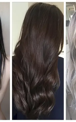 Raus aus der schwarzen Haarfarbe