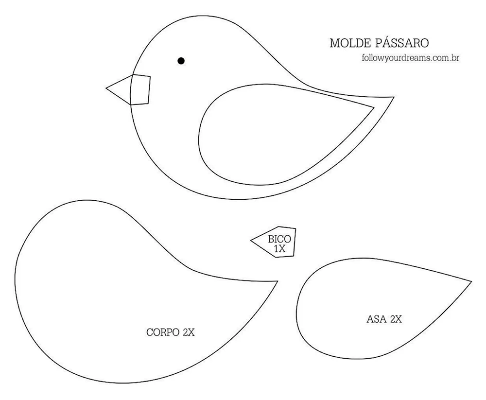 Vogelschablone Schwalbe