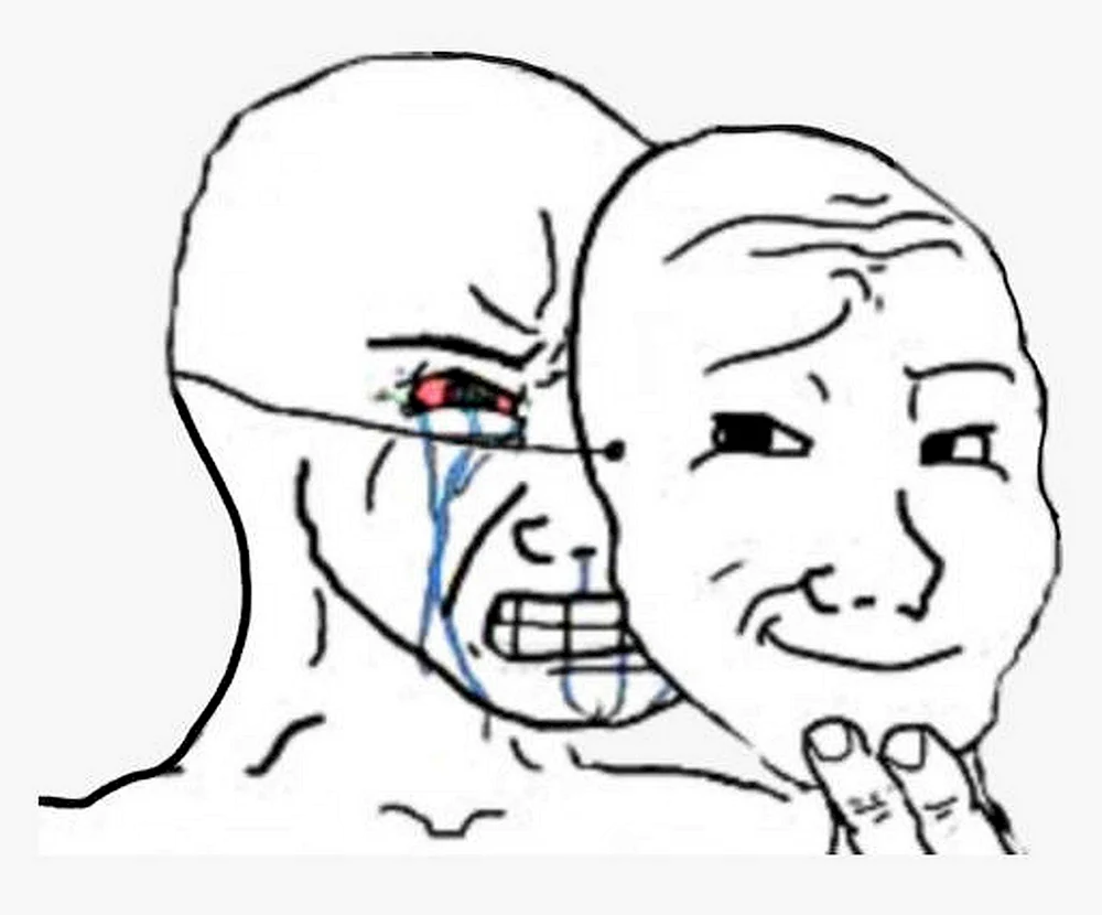 Wojak weinende Maske