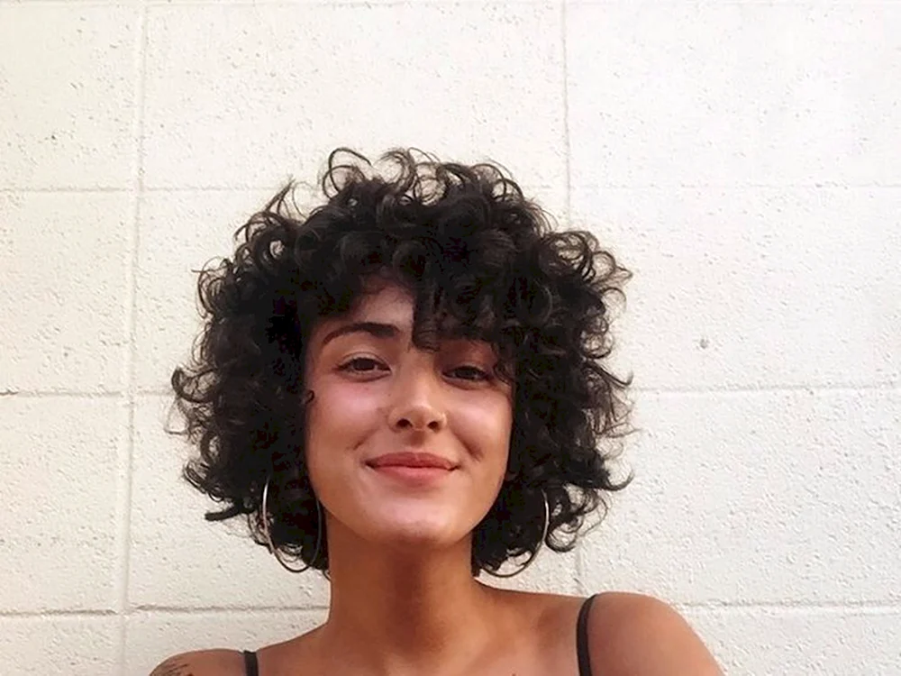Wolfcut für lockiges Haar