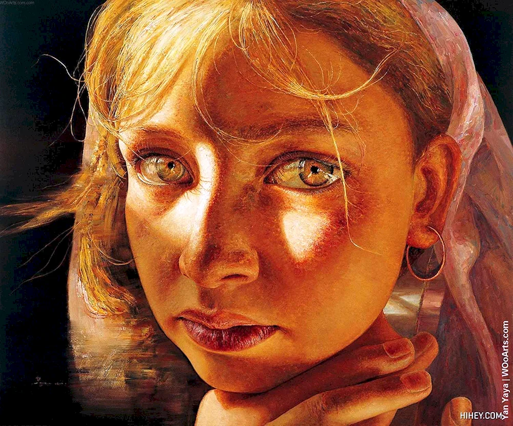 Augen mit Acrylfarben