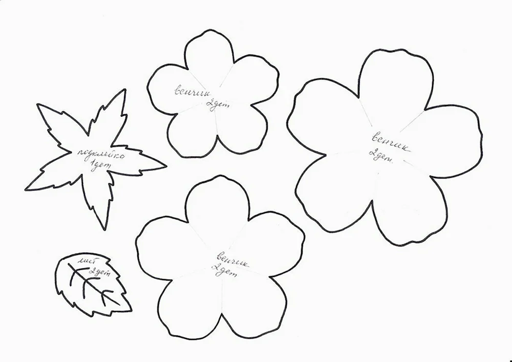 Blumen zum Applizieren