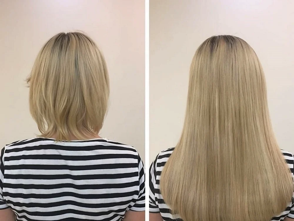 Braune Haarverlängerungen