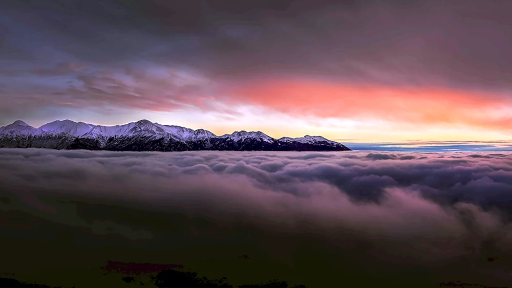 Berg Sonnenuntergang