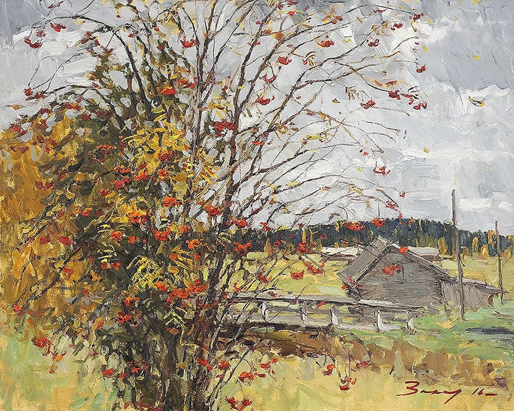 Künstler Demidenko Sergey Vogelbeere