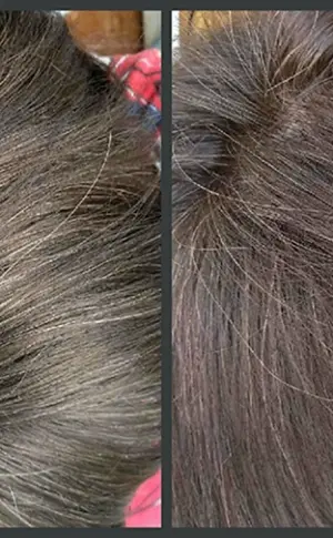 Graue Haare färben