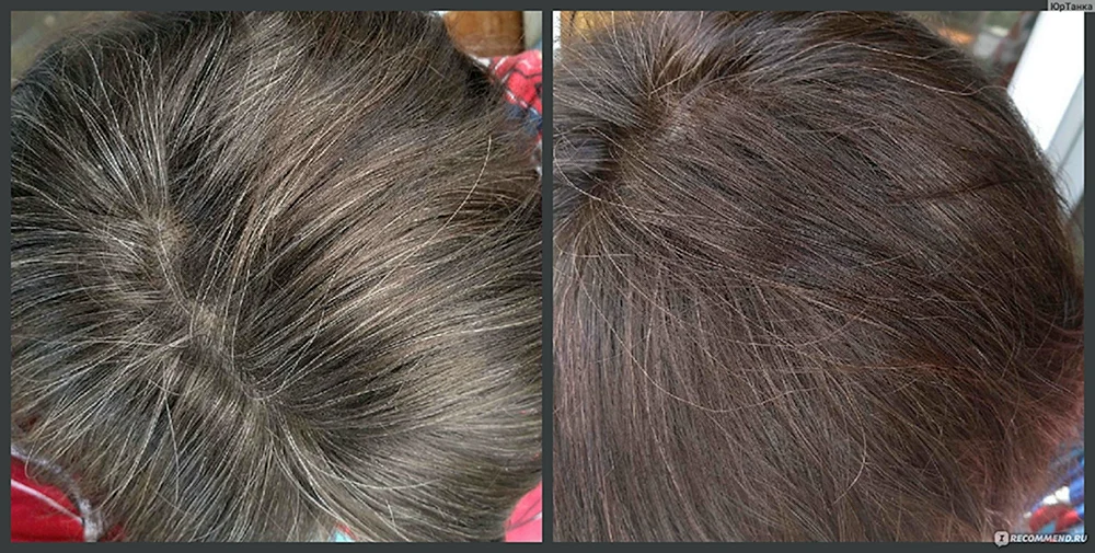 Graue Haare färben