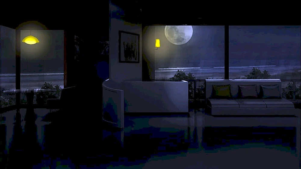 Gacha lief room at night