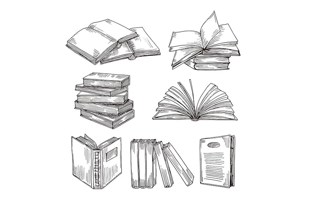 Ein Bücherstapel