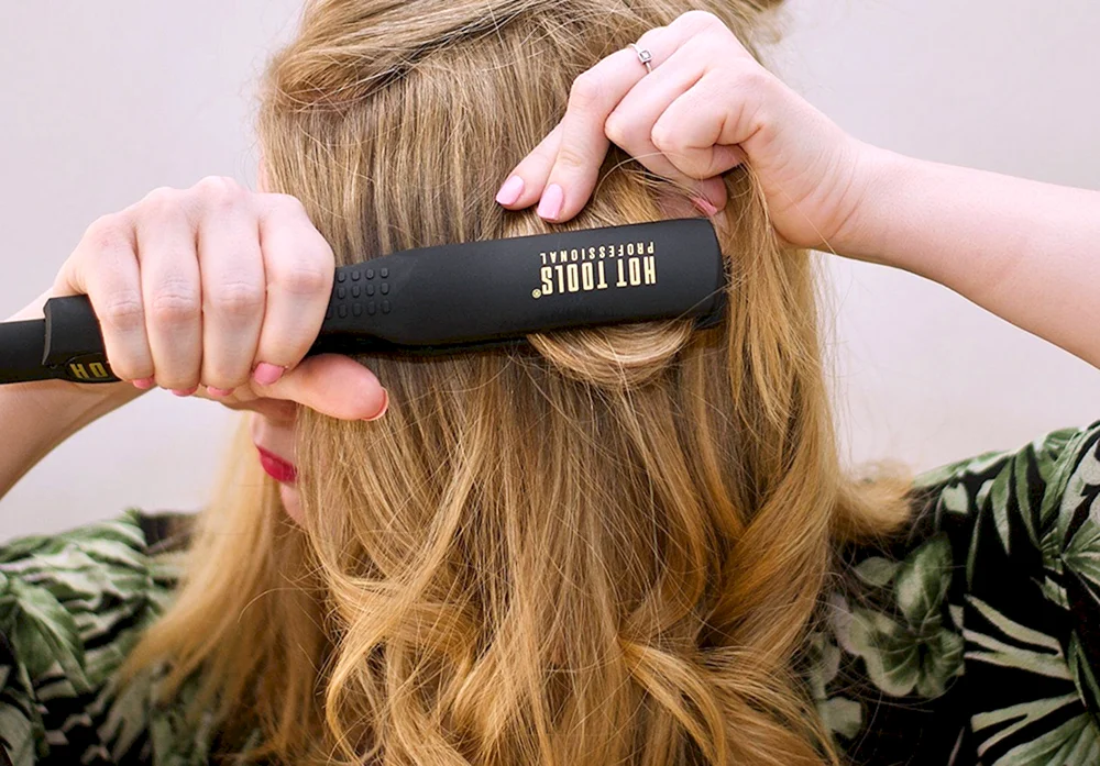 Lange Locken für mittleres Haar