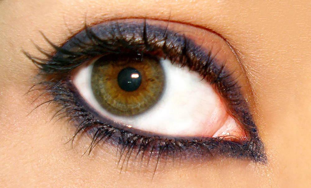 Grün braune Augen