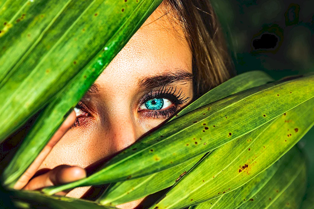 Grüne Augen bei Mädchen
