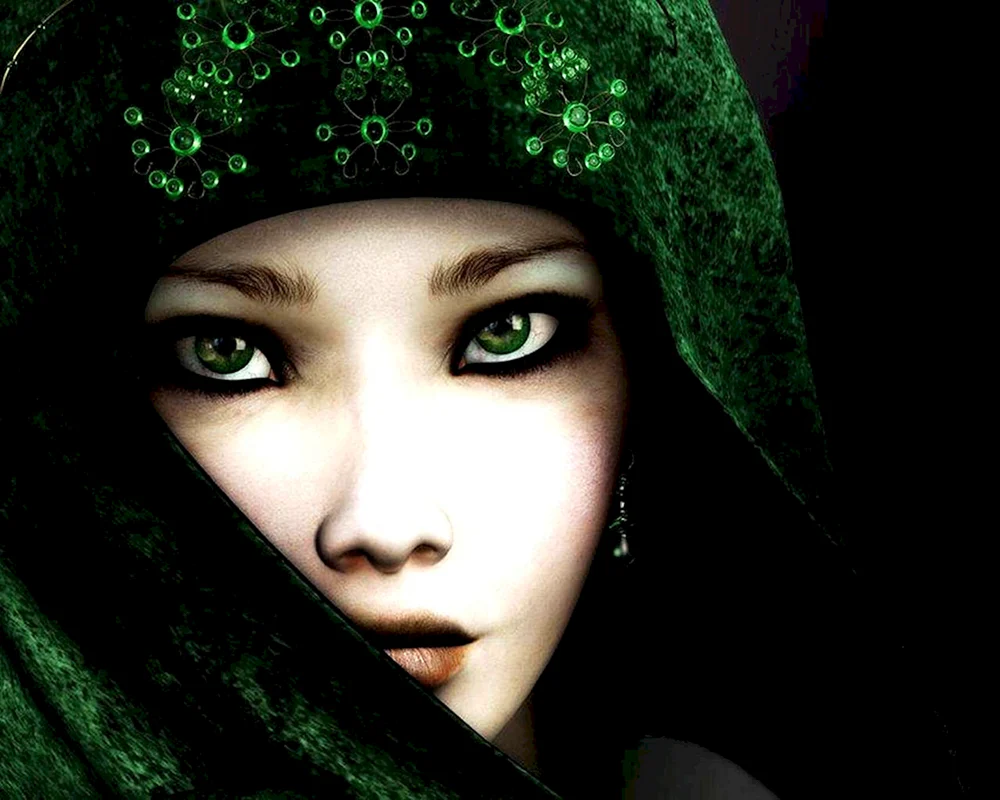 Grüne Augen bei Mädchen