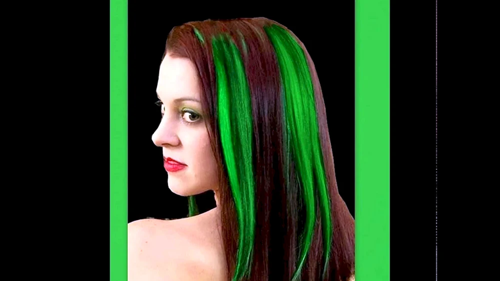 Ombre auf dunklem Haar