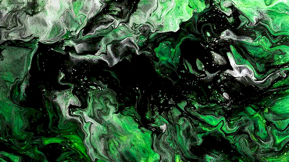 Abstract in grünem Ton