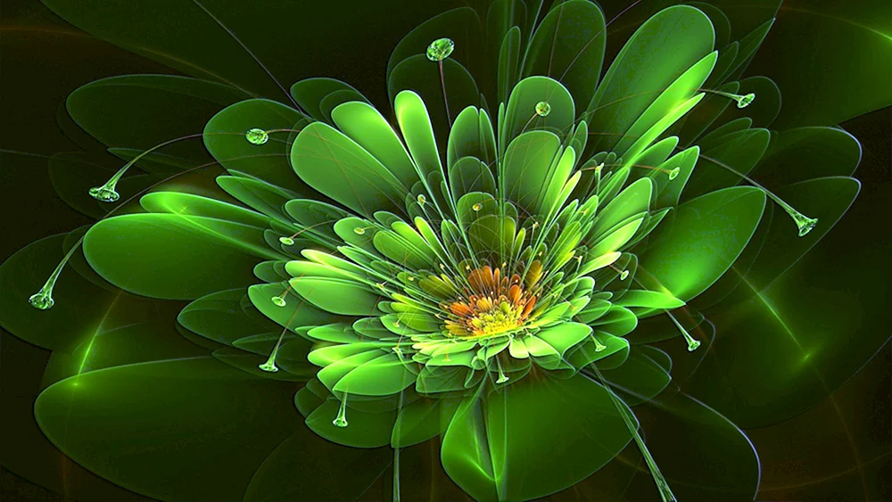 Grüne Blumen
