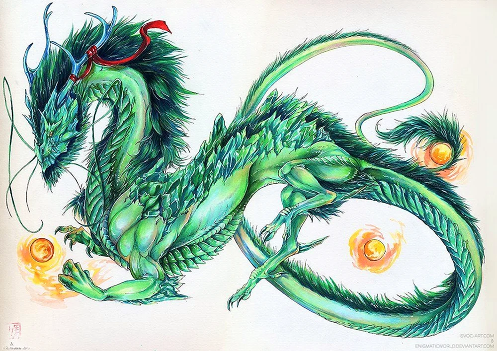 Drachen Bleistiftzeichnung