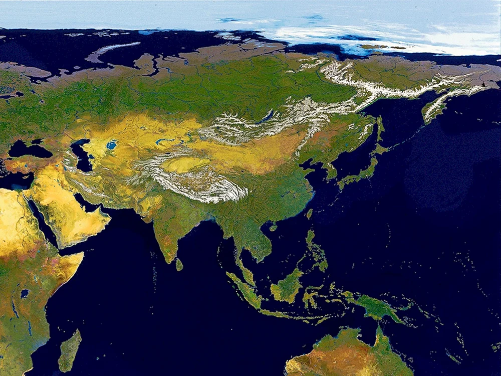 Erdkontinent EurasienRussland