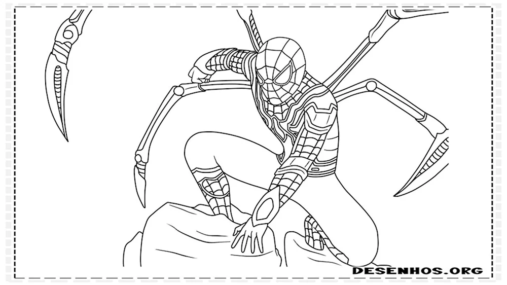 Spider-Man Malbücher für Jungen. Spinne