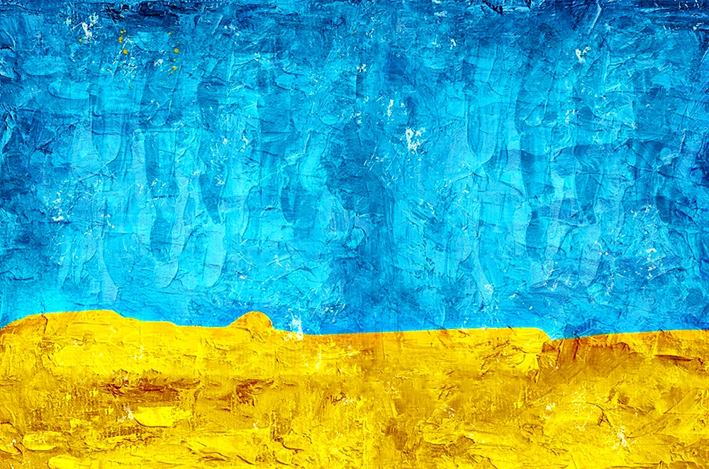 Gelbblauer Hintergrund