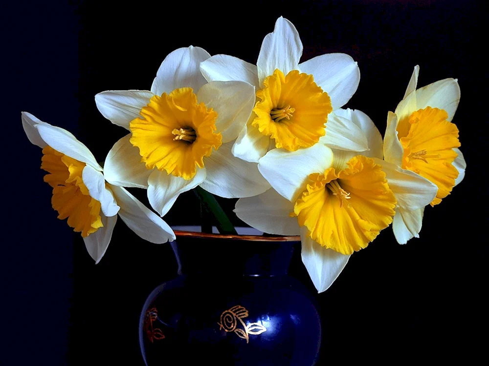 Frühlingsstrauß Tulpen Narzissen Narzissen Flieder