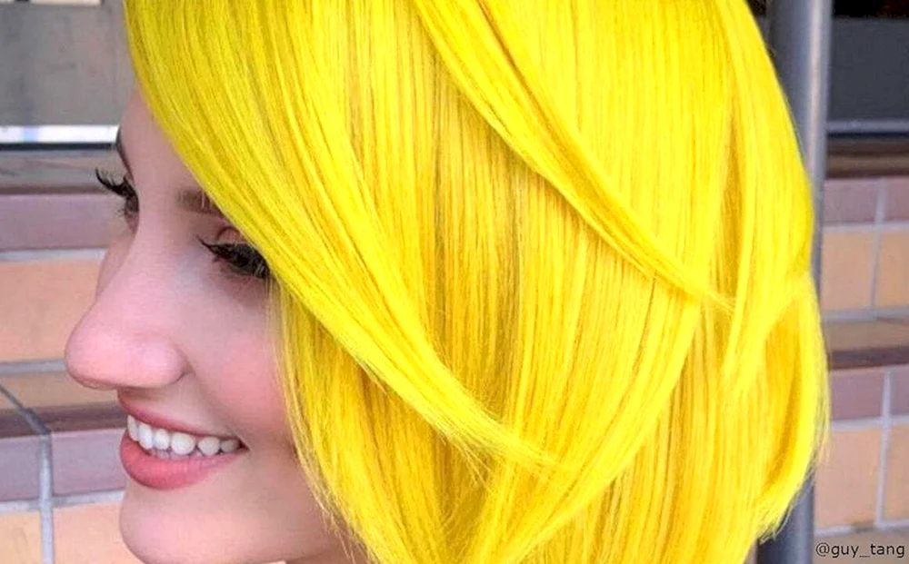 Gelbes Haar