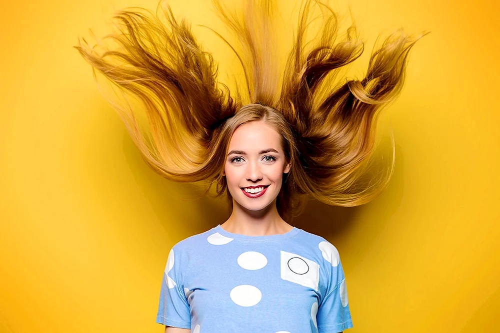 Gelbes Haar