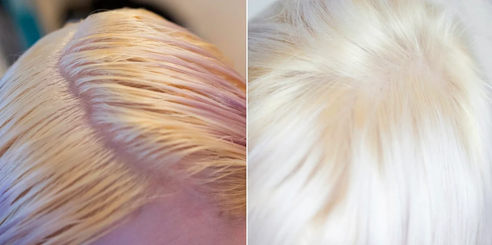 Erfolglose Haarbleiche