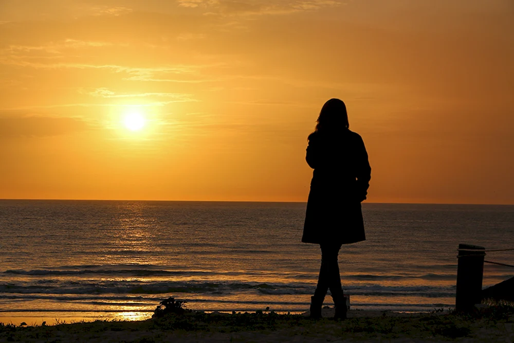 Mädchen am Meer