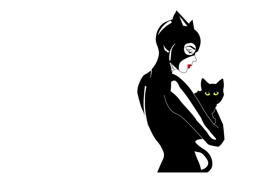 Frau mit Catwoman