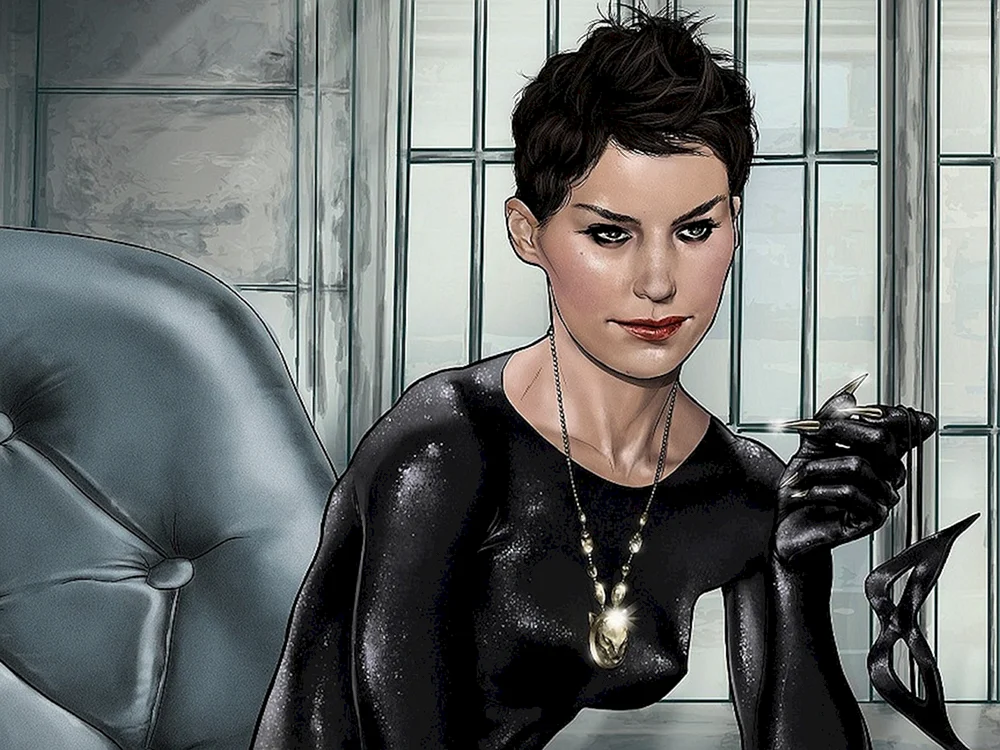 Catwoman Berry Frau mit Katze Bild