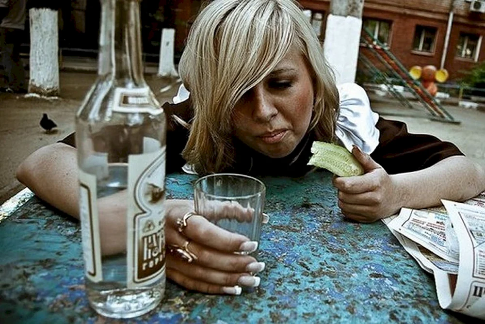 Frau beim Trinken