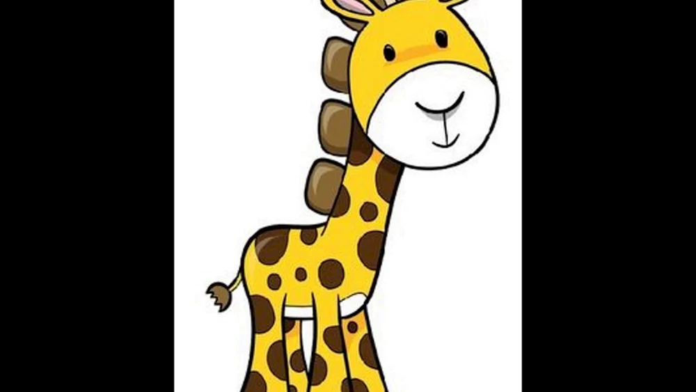 Giraffe für Kinder Zeichnung